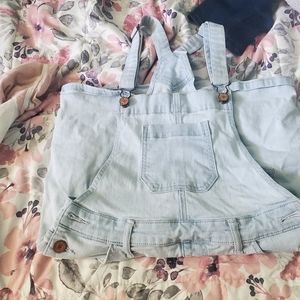 Overalls with skirt